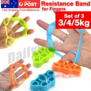 Set of 3 Finger Stretcher Hand Resistance Band Hand Grip Strength Exercise