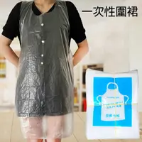 在飛比找樂天市場購物網優惠-PS Mall 【J692】 一次性圍裙 圍兜 塑膠圍裙 拋