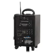 SoundArt 50 Watt Rechargeable Wireless PA System with DVD Player