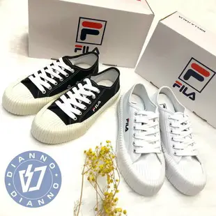 帝安諾-實體店面 現貨 Fila Classic Kicks G餅乾鞋 開口笑鞋 帆布鞋 黑 米白 白 芥末黃 韓國熱賣【APP下單享4%點數】