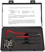 30 PCS M6×0.75 Thread Repair Kit, 316 Stainless Steel Inserts, Full Tools, Fix Stripped/Damaged Female Threads in Aluminum