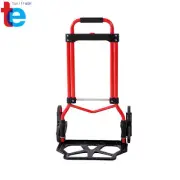 Carbon Steel Hand Truck Load 330lbs Folding Stair Trolley 4" Wheels Height Range