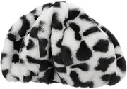 [FOMIYES] 1pc Berets French Style Print Women Beanie Girl Fluffy Beanies Women Ladies White Vintage Beret Pattern Women Beret Hat Woman Soft Beret Hat Leopard French Beret for Plush