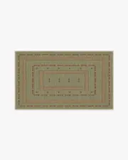 90' x 150' | Machine Washable Runner Rug | Kid & Pet Friendly | Indoor Rug | goop Dilara Sage Green Rug | Ruggable
