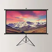 Projector Screen Projector Screen with Stand 4:3 16:9 HD Outdoor Indoor Portable Projection Screen Fast Folding Movie Screen Foldable Projection Screen, for Home Theater, Presentations (100inch 16:9