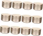 ERINGOGO Candle Tin Metal Jar 50ml Small Round Empty Candlecandle Storage for DIY