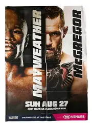 2017 FLOYD MAYWEATHER v CONOR McGREGOR BOXING FIGHT PROMOTION POSTER. Rare