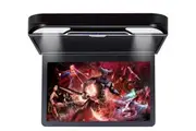 Elinz 13.3" IPS Roof Mount Car DVD Player Flip Down Monitor 1080P FHD HDMI USB BLACK