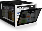 Lockable Box, Medicine Lock Box for Safe Medication, Premium Material Lockable Storage Box Locking Organizer Bin for Fridge Food/Snacks/Phone/Tablet Jail/Home Safety
