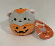 Squishmallow 4” Milto Mouse in Pumpkin Fall New Nwt Halloween Harvest Plush