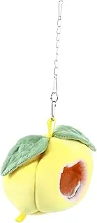 BESPORTBLE Pet Fruit Cotton Nest Hamster Bed Cage Home Hamster Hammock Hamster Hideout Sleeping Hamster Bed Cotton Hamster Hammock Hamster Cage Accessories Toy Hamster Rat Hammock Yellow