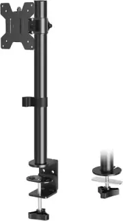 Single Monitor Mount, Adjustable Monitor Stand for Max 32 Inch Flat Cur