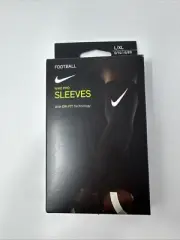 Nike Pro Dri Fit 3.0 Compression Football 2 Arm Sleeves Black Mens Size L/XL NEW