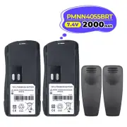 2PC 2000mAh PMNN4055BRT Li-ion Battery for MOTOROLA AXU4100 CP125 VL130 CP250