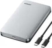 UGREEN USB C Hard Drive Enclosure for 2.5" SATA SSD HDD, Aluminum USB C to SA...