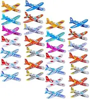 Abaodam 36 pcs Flying Foam Airplane Model DIY Hand Toss Glider for Foam Gliders for Outdoor Fun Safe Easy to Assemble for Hand Eye Coordination Random Color