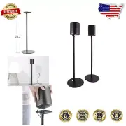 Alluring Matte Black Fixed Height Stands for Sonos One, One SL, Play:1 - 2 Pack