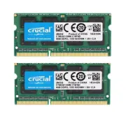 Crucial 16GB (2x 8GB) DDR3L 1333MHz PC3L-10600 Macbook Laptop SODIMM Memory Ram