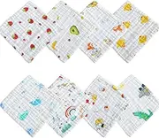 SSKHE Eight - piece Baby Bath Towel Set with Diverse Patterns: Soft, Absorbent and Adorable for Your Little One's Bath Time