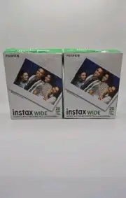 2× Fujifilm Instax Wide Instant Film (10 Sheets x 2 Packs) 08/25+