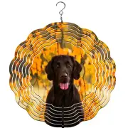 Flat Coated Retriever Wind Spinner, yard decoration, dog wind spinner