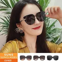 在飛比找PChome24h購物優惠-【SUNS】時尚復古墨鏡 韓版貓眼造型墨鏡/太陽眼鏡 抗UV