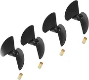 LUMIXE 4pcs Boat Model Nylon Propeller Pitch 40mm Diameter 38/40/45/47mm 2 Blade Props Paddle with Oar Sleeve, for RC Ship Accessaries Boat Propeller (Color : 4pcs 4x38mm)