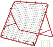 Soccer Rebounder Rebound Net, Kick-Back 100X100 Cm, Portable Football Training G