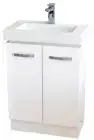 600mm Slim VANITY CABINET & Basin Top on Kick -REGENT #600