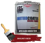 KBS Motor Coater Engine Enamel 500ml HOLDEN RED EH HD HR 149-186 High Temp Paint