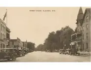Elkhorn, WI 1920's Fridge / Tool Box Magnet
