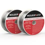 2-Pack Dual Diameter One 0.030" & One 0.035" Gasless Flux Core Wire Each 2lb ...