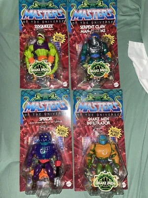 Mattel Masters of the Universe Origins Retro Action Figure Set of 4