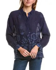 Johnny Was Slim Audrey Button-Down Shirt