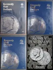 Set of 4 - Whitman Kennedy Half Dollar Coin Folders Number 1-4 1964-Present Book