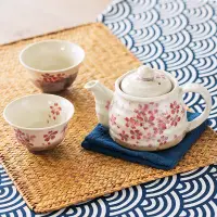 在飛比找Yahoo!奇摩拍賣優惠-特價！日本制美濃燒櫻花陶瓷茶壺套裝泡茶壺花茶壺茶杯子家用茶具