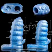 Penis-Sheath Male Penis-Sleeve-Girth-Reusable-Condoms Extender-Enlarger-Enhancer