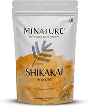 mi nature Organic Shikakai Powder 227g/0.5 LB - Acacia concinna - Natural Hair Cleanser & Conditioner