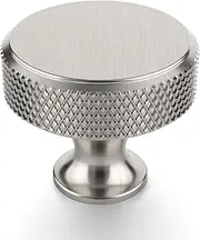 Coinkoly 20 Pack Brushed Satin Nickel Cabinet Knobs Knurled Kitchen Cabinet Handles Dresser Knobs Drawer Knobs Hardware for Cupboard