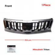 For Mitsubishi Triton L200 Pick Up MQ 2016 - 18 Dark Chrome Grille Grill (for: Mitsubishi)