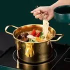 Stainless steel ramen cooking pot, instant noodle pot for noodle stew in the
