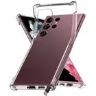 For Samsung S24 S25 Ultra S23 S22 S21 Note20 S24 FE Shockproof Rubber Clear Case