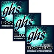 3 Sets GHS CR-GBCL Sub Zero Boomers Custom Light Electric Guitar Strings 9-46