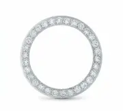 Ladies 1.65CT Bead Set Diamond Bezel 14KW For Rolex Datejust, President 26MM