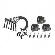 NGK Spark Plugs Coils + Bosch Leads Kit for Holden Jackaroo L2 6VD1 3.2 V6 130kW