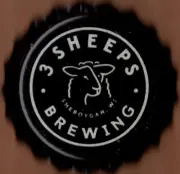 USA Plastic Lined Beer Crown Bottle Cap: Three Sheeps Brewing