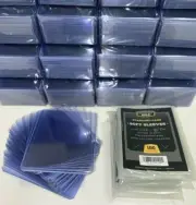 50 TCG Card Toploaders + 500 Soft sleeves for Trading Cards Bundle - New Sealed!
