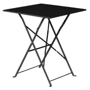 Bolero Black Square Pavement Style Steel Table PAS-GK989