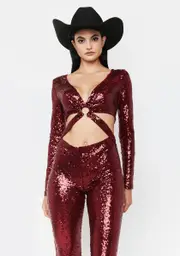 Glimmered Visions Sequin Jumpsuit