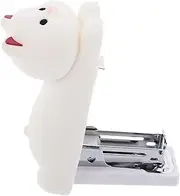 HOODANCOS Mini Desk Stapler Heavy Duty Dog Shape PVC Silicone Stapler for School Office Home Classroom Craft